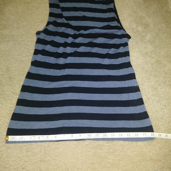 INC Navy & Black Striped Tank Top - Picture 7 of 8